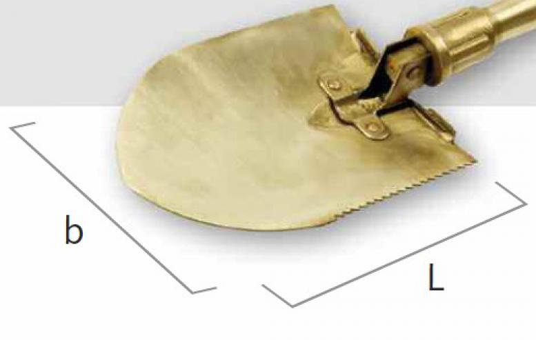 картинка Лопата искробезопасная складная ENDRES 1521260S — losomat.ru